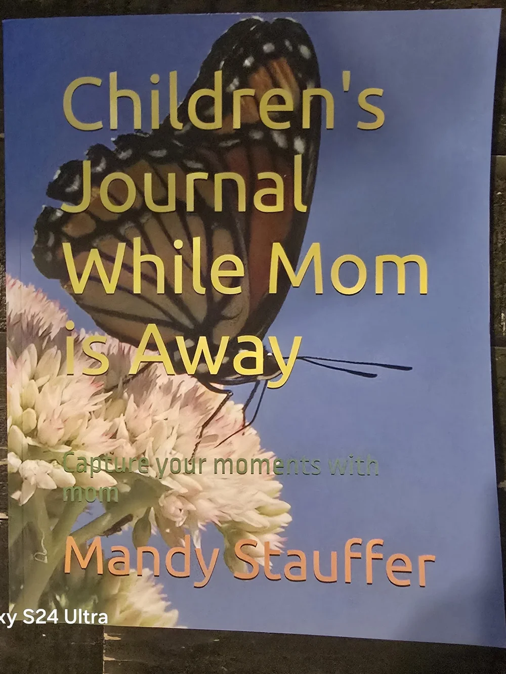 Children's Journal While Mom is Away In Prison - Blue Cover